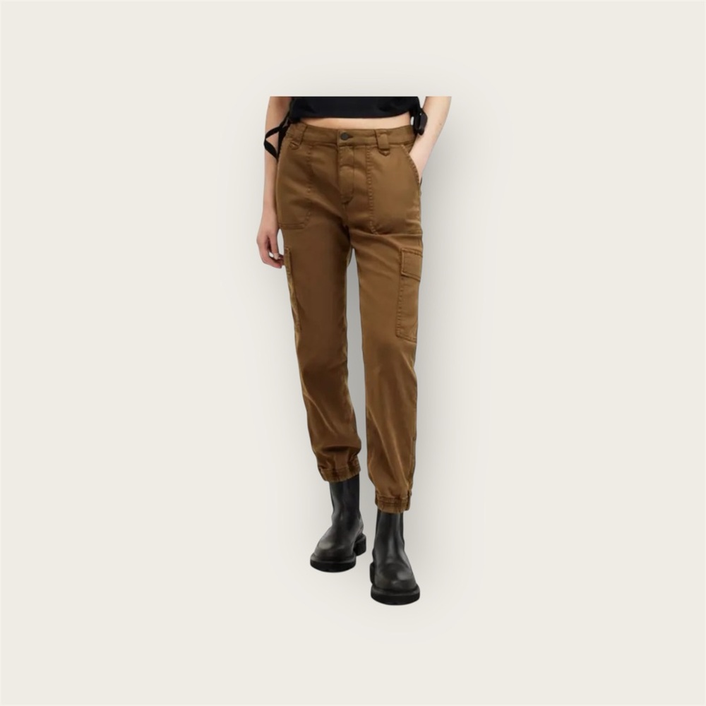 All Saints Women's Brown Cargo Track Joggers